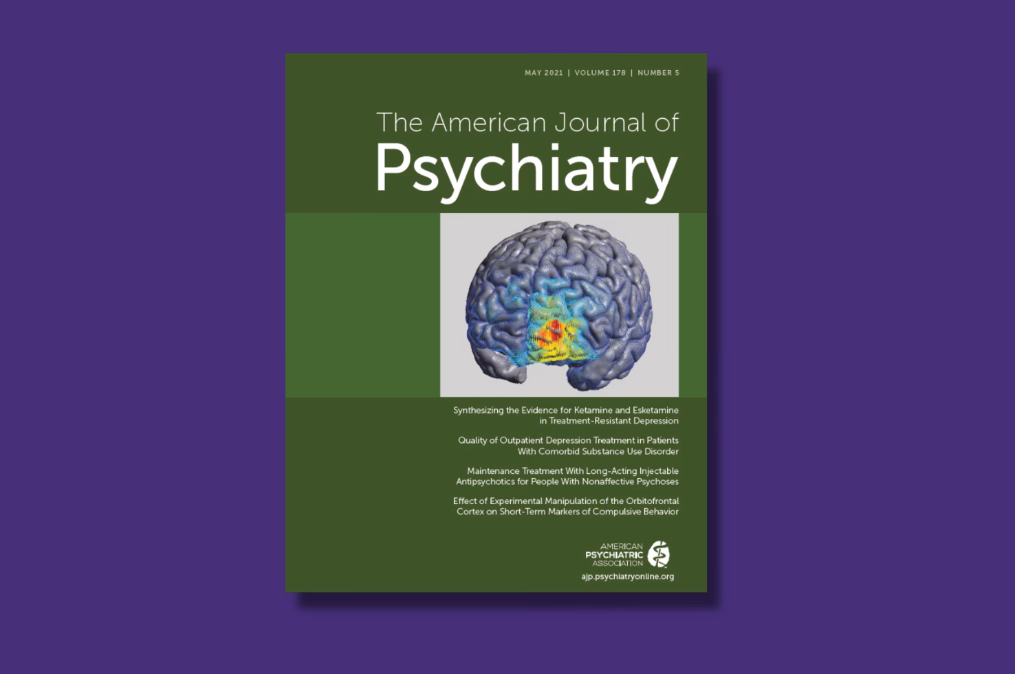 What is the Impact Factor of the American Journal of psychiatry?