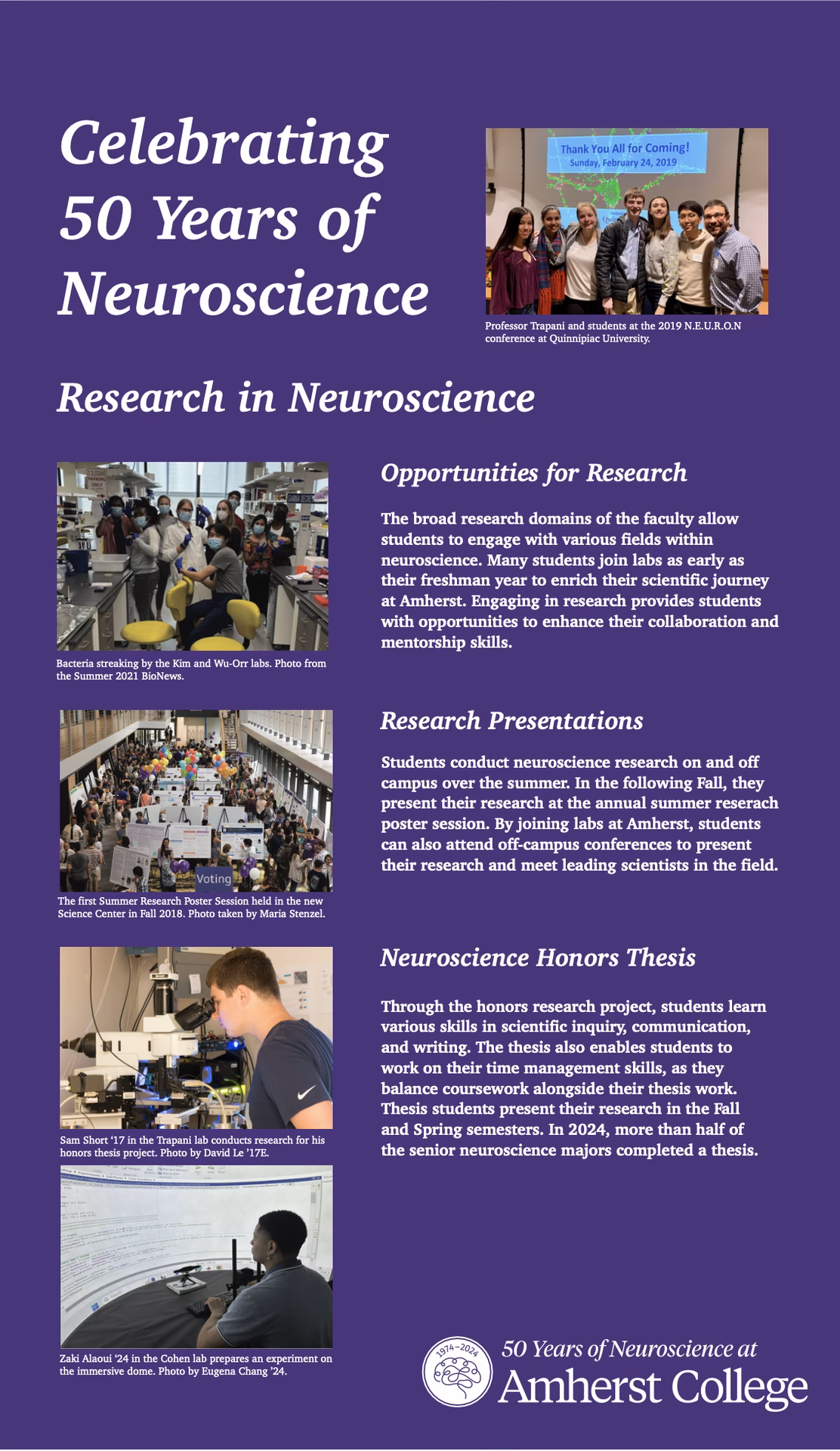 What major is Amherst College known for?