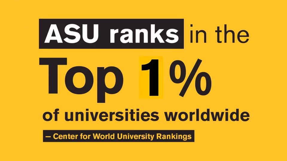 What is ASU ranked #1 for?