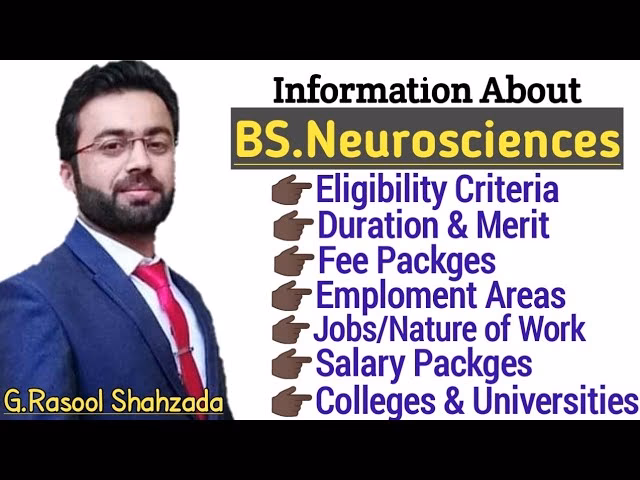 Which universities offer BS neuroscience in Pakistan?