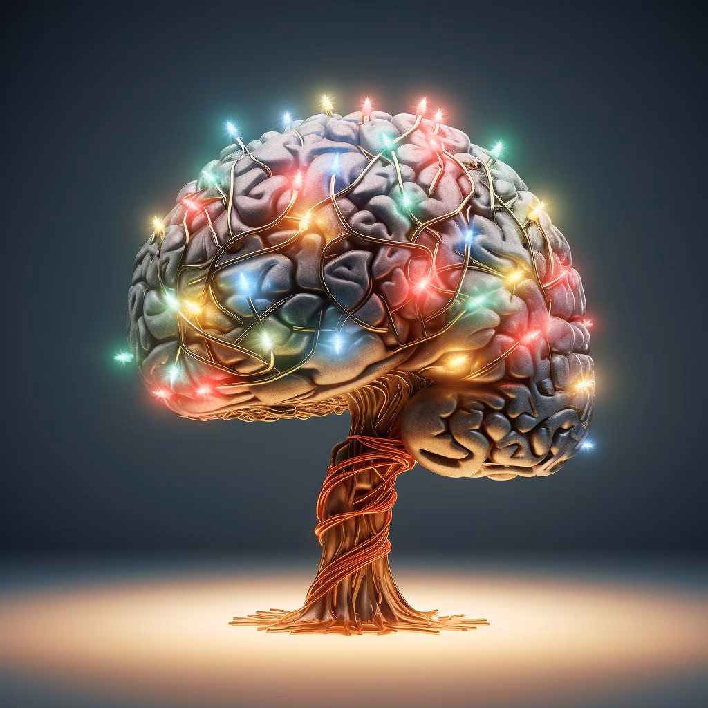 What is the Christmas tree pattern brain?