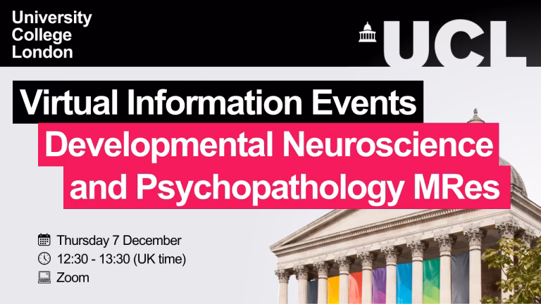 What is the UCL Yale doctoral training program in developmental neuroscience and mental health?