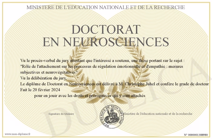 What is a doctorate in neuroscience?