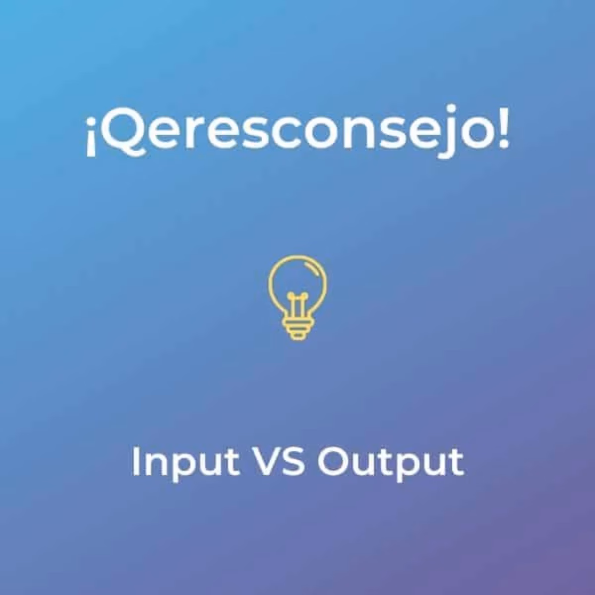 ¿Qué es un input en neurociencia?