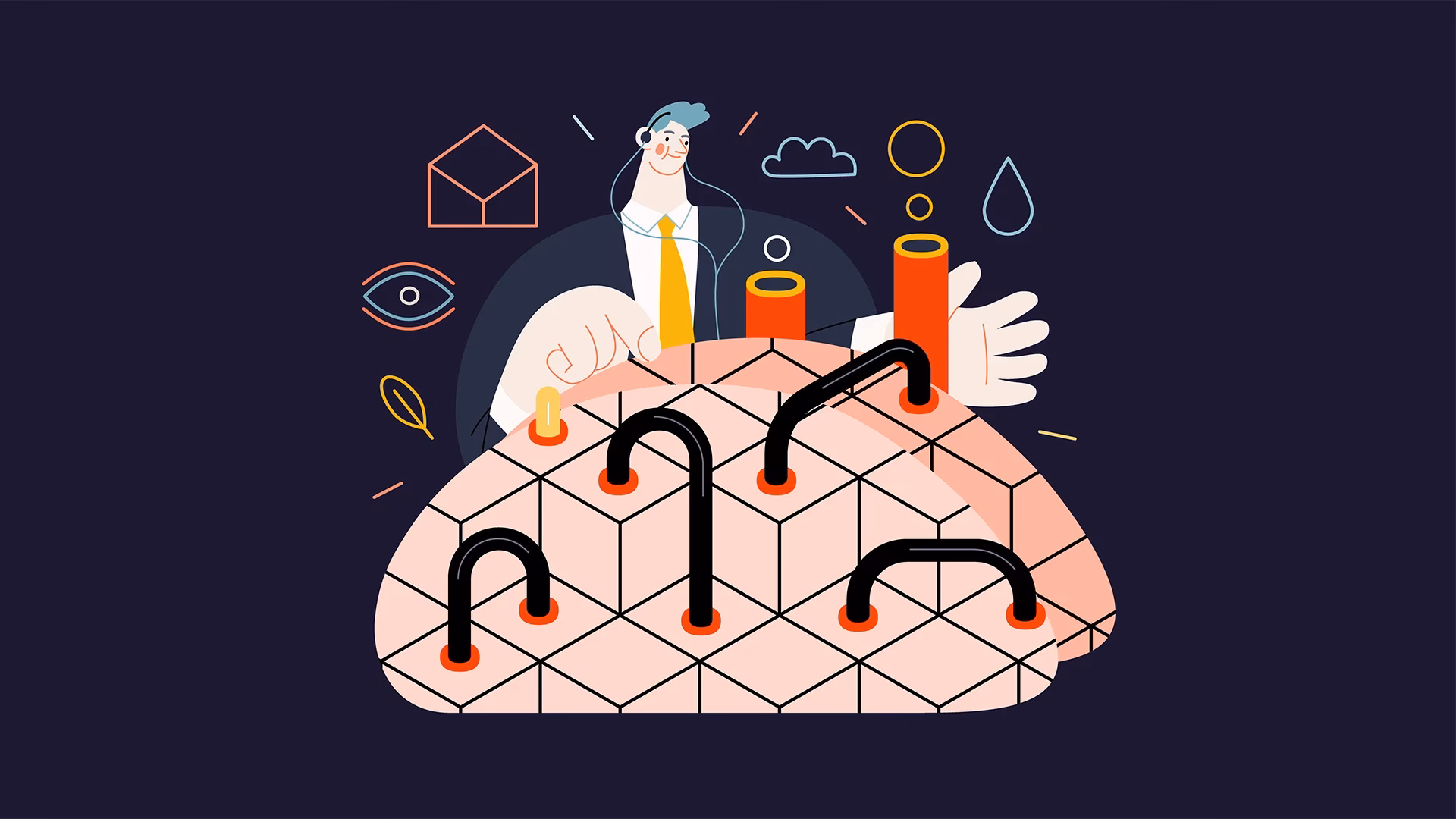 What part of the brain is responsible for forgetting things?