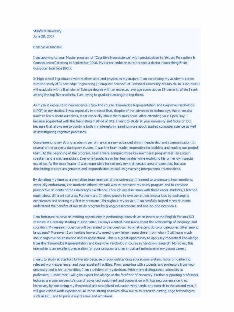 What is your motivation for studying for a master's degree?