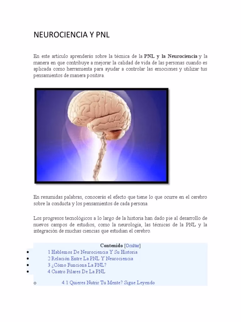 ¿Qué es la PNL y en qué consiste?