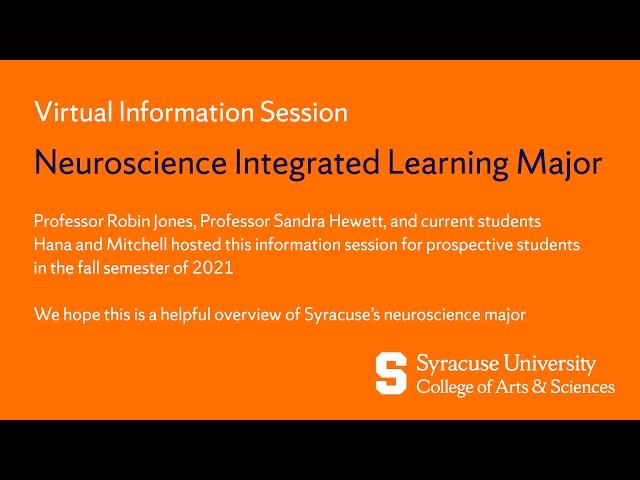 Does Syracuse have a neuroscience major?