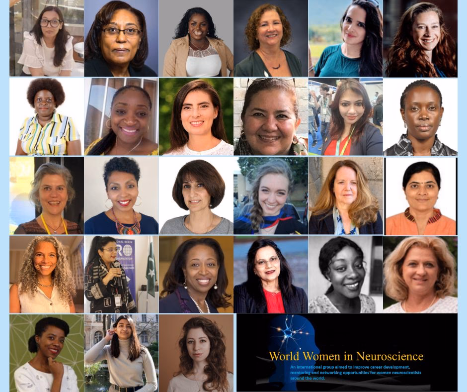 How many women major in neuroscience?